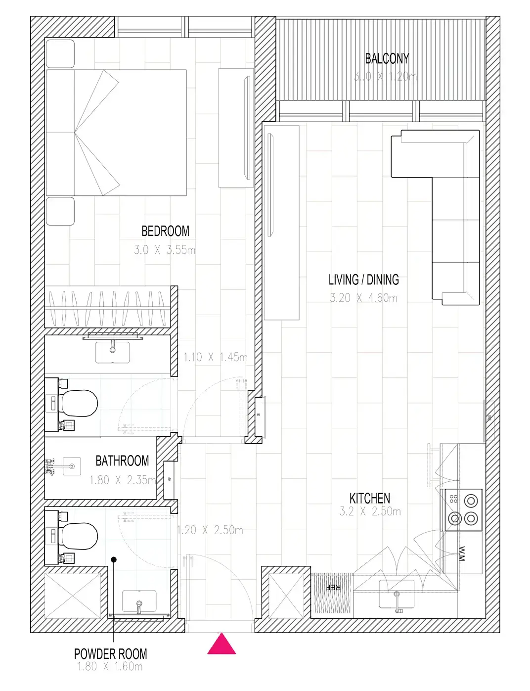 1 BR #HAMSA 2- 1BR - 711