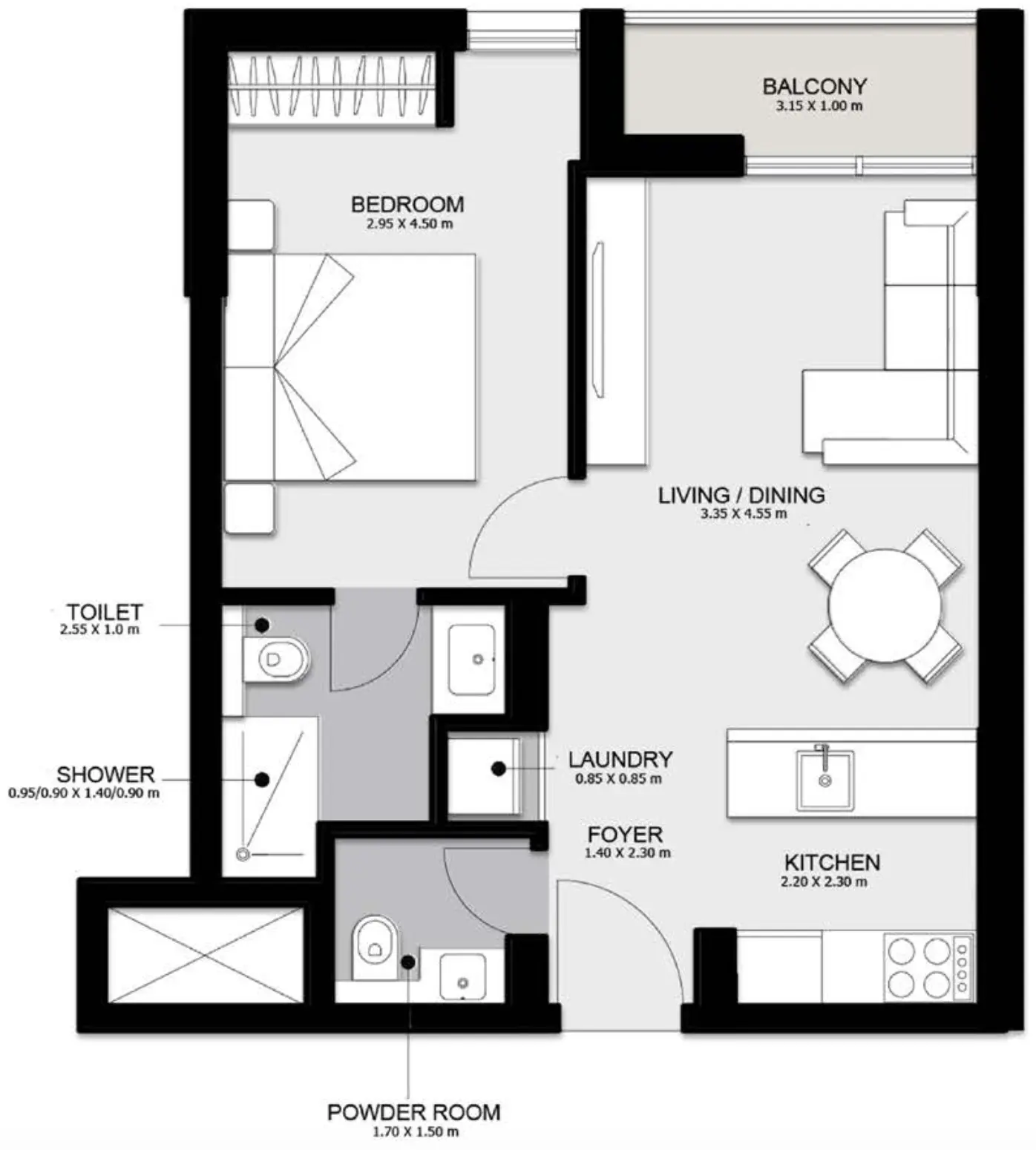 1 BR #NAMA 4 - 1BR - 310