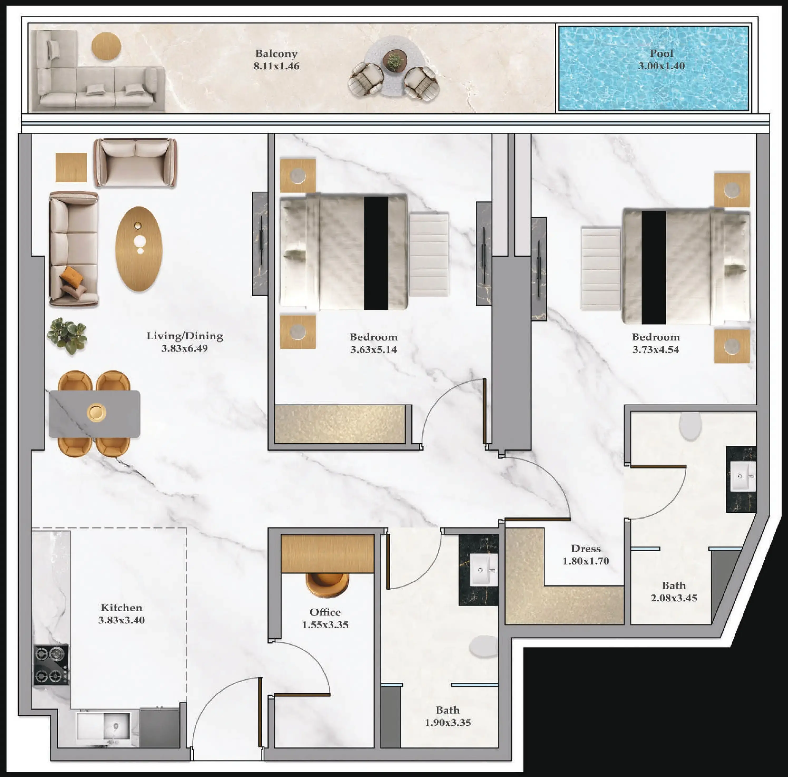 2 BR #B102Z-F53-5315