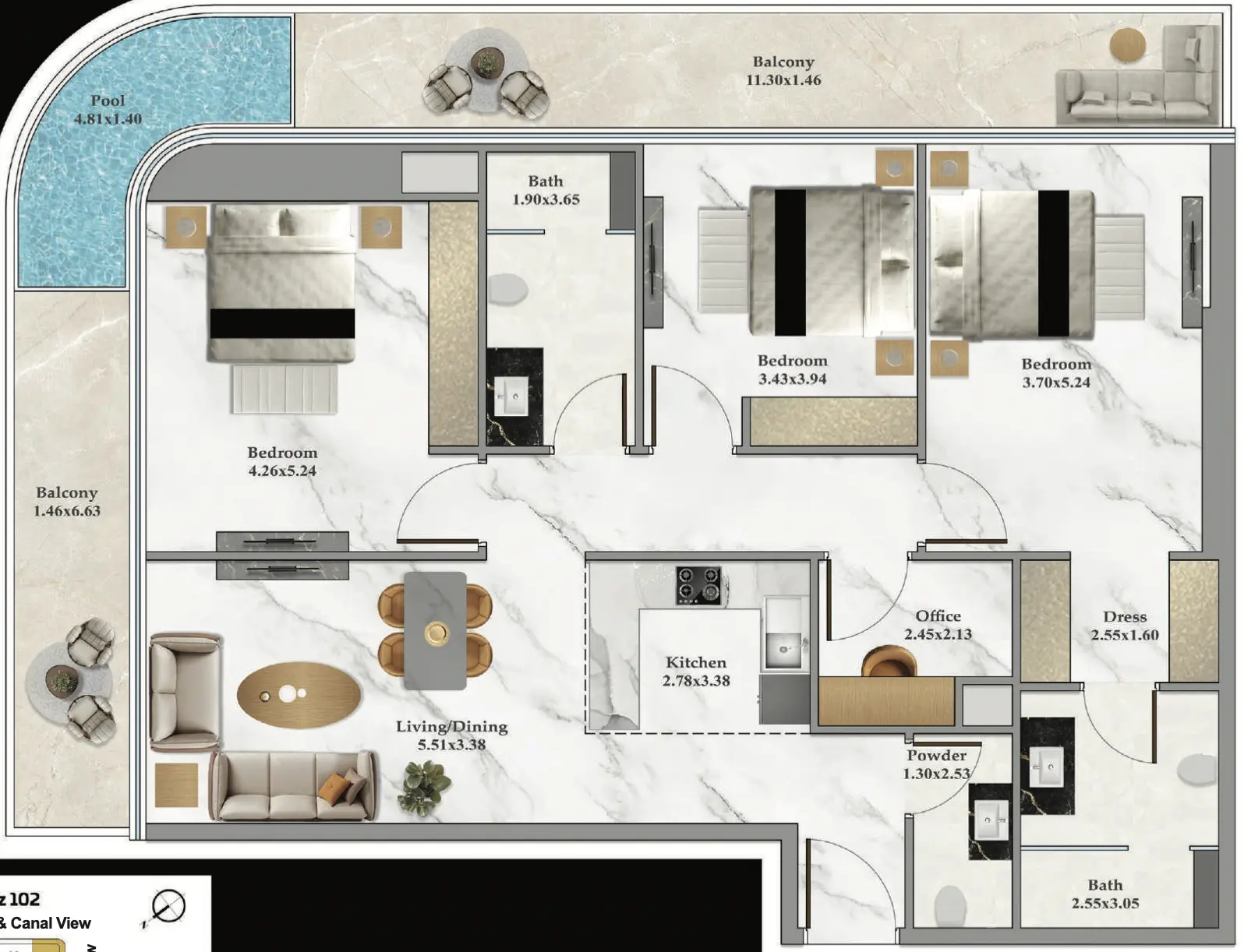 2 BR #B102Z-F59-5911