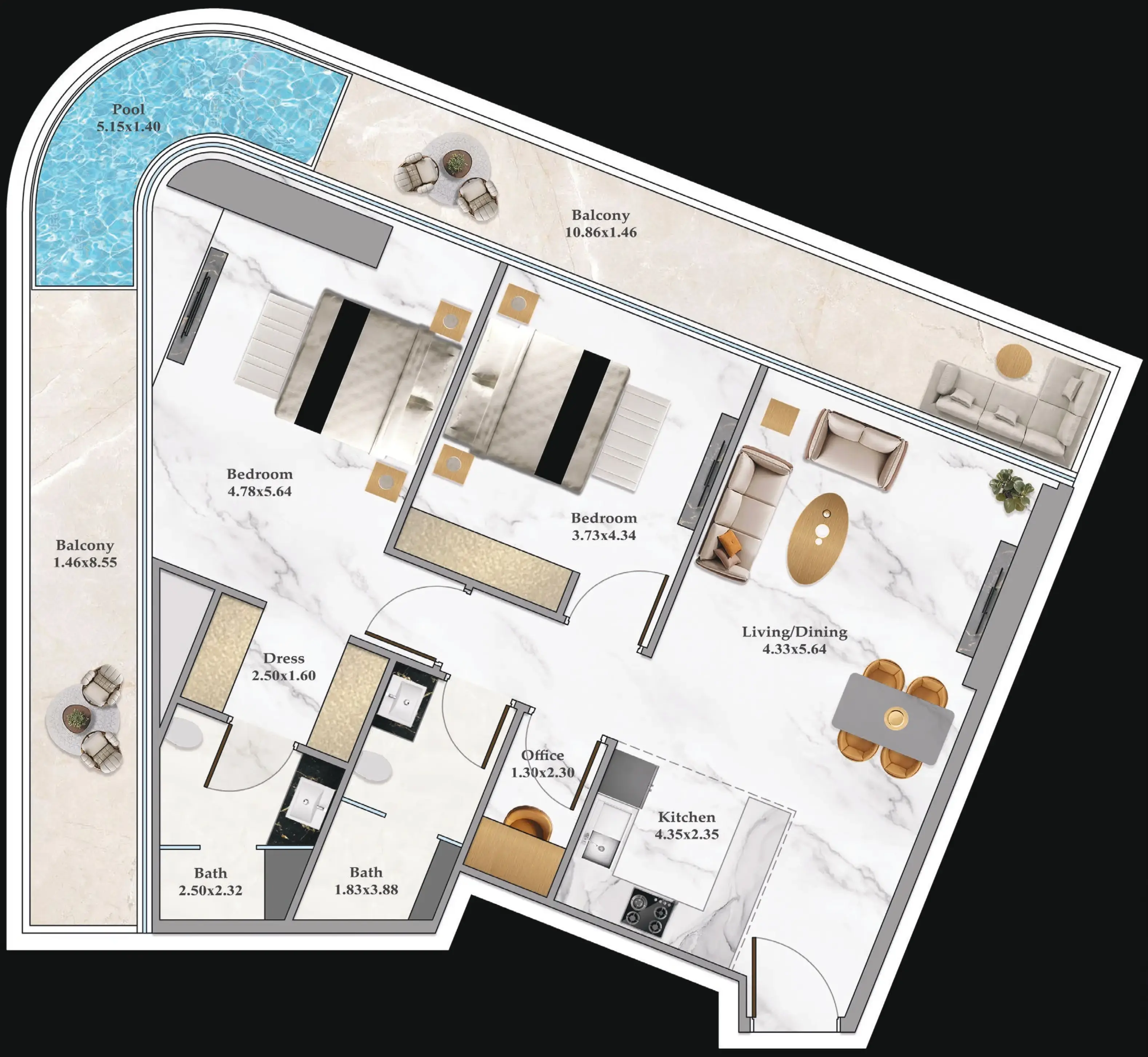 2 BR #B102Z-F35-3501