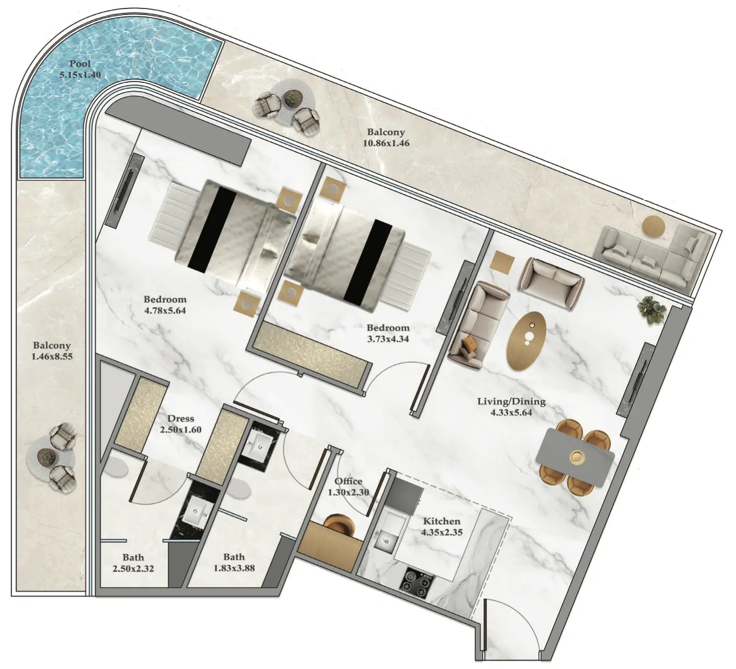 2 BR #B102Z-F74-7401