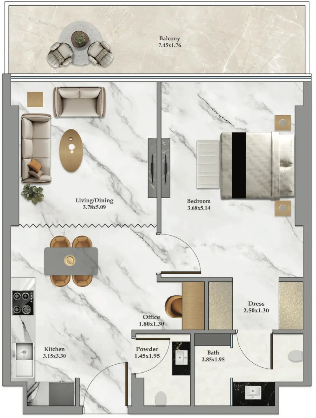 1 BR #B102Z-F21-2106