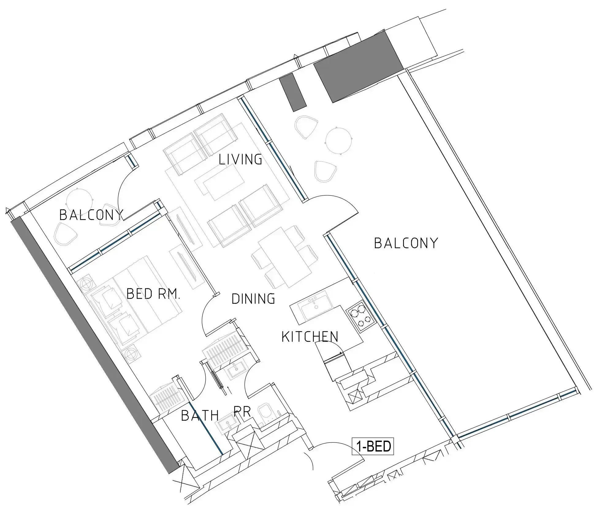 1 BR #AYKC3D/79/7916