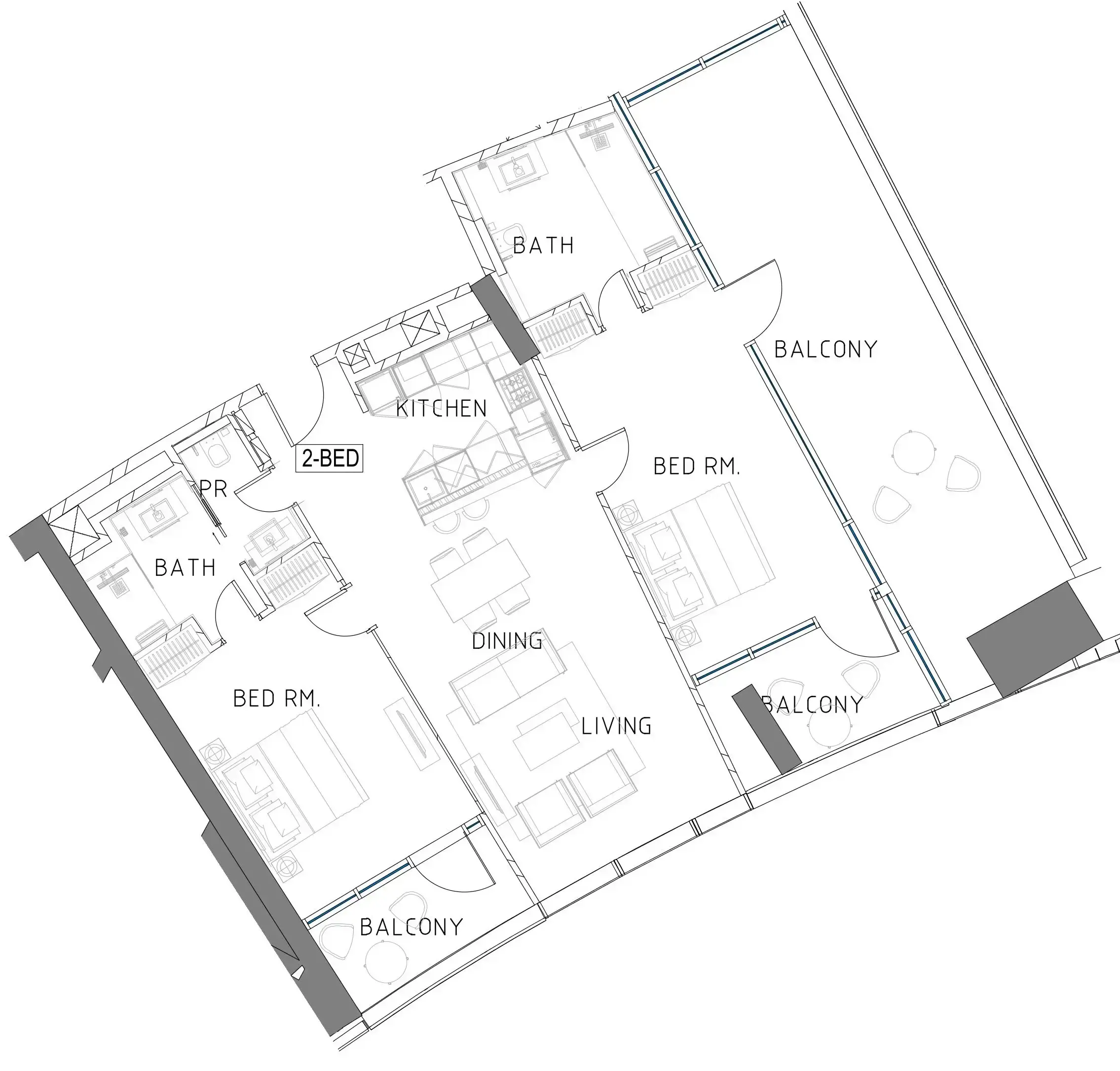 2 BR #AYKC3D/77/7718