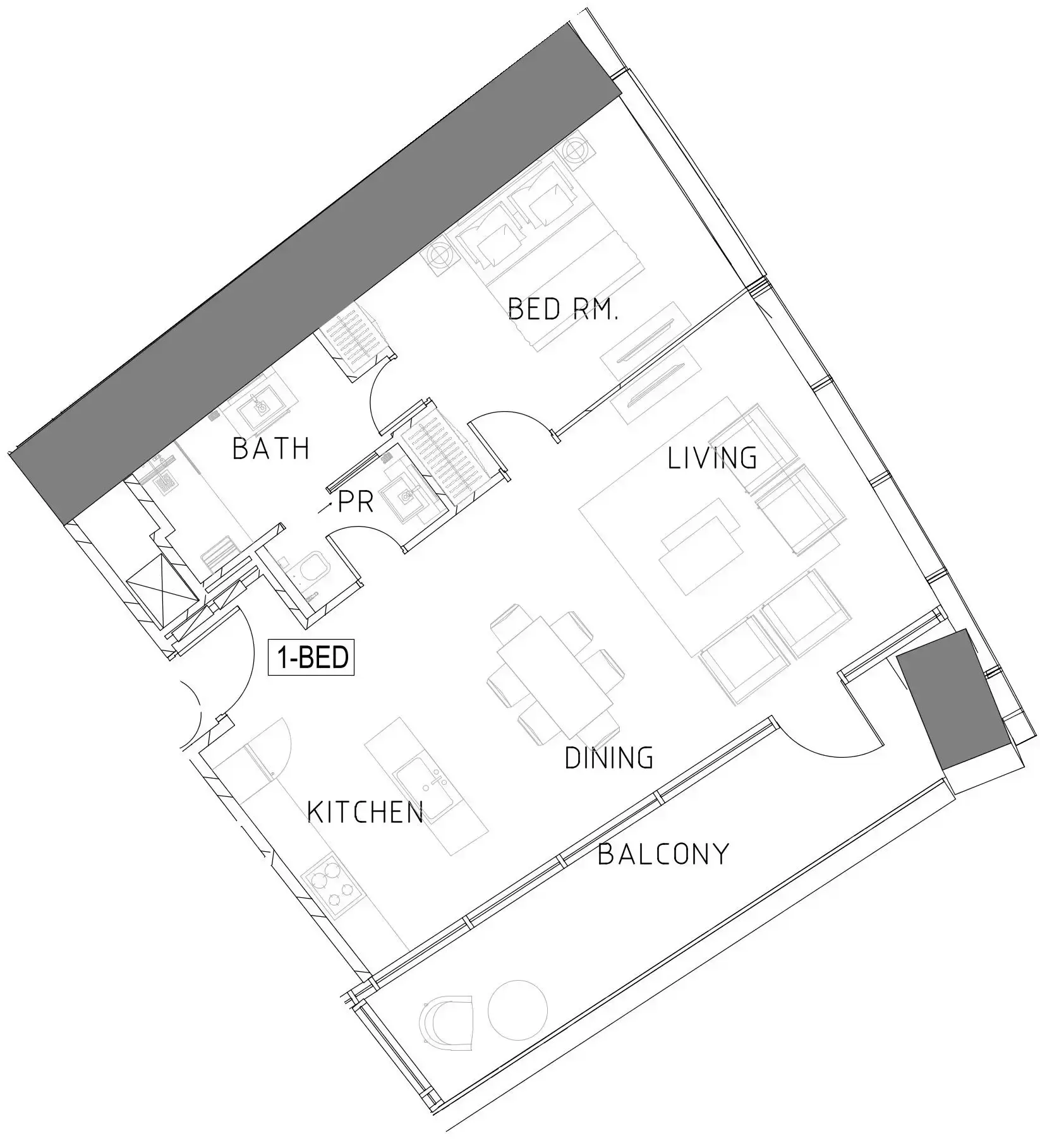 1 BR #AYKC3D/76/7605