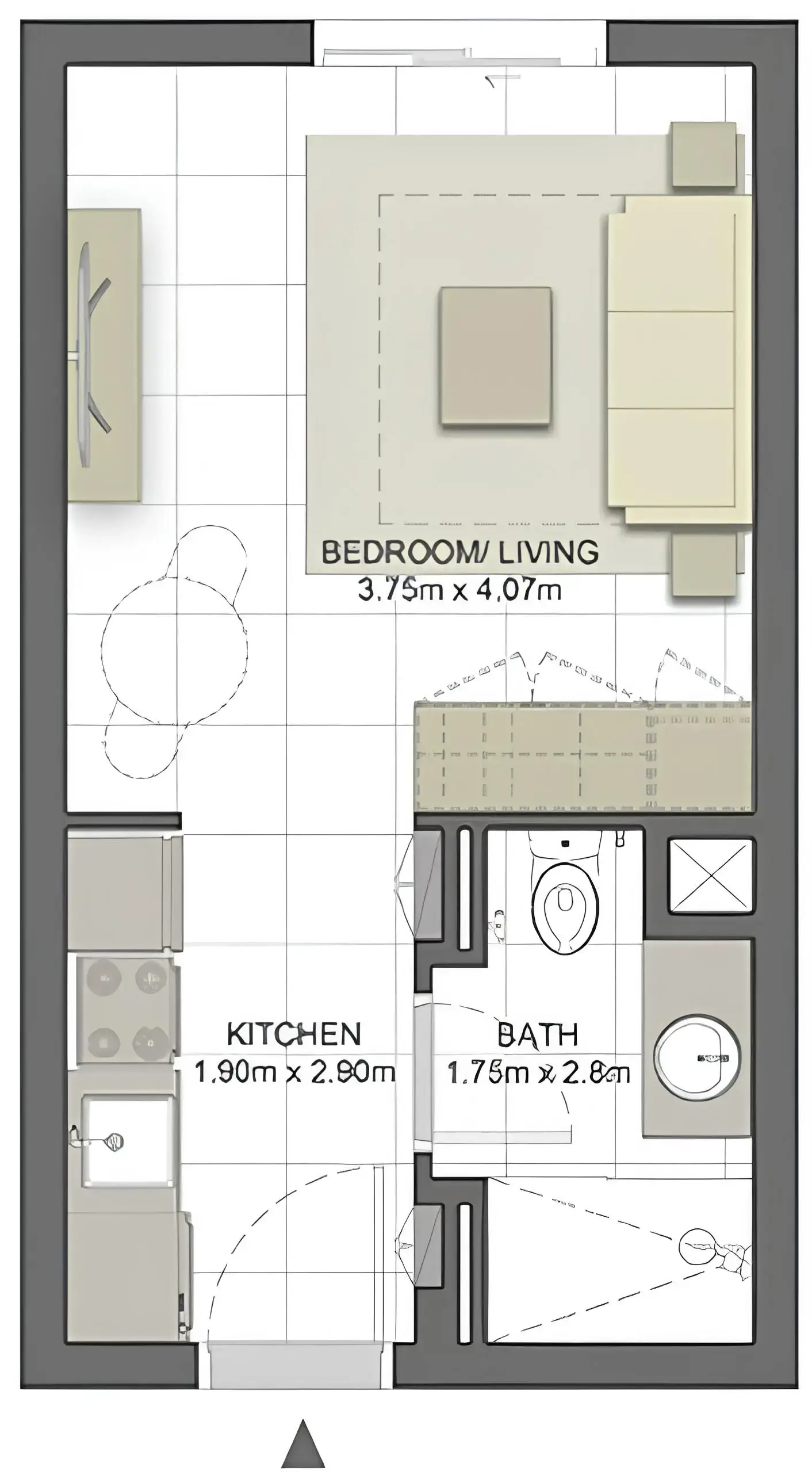 Studio #Mesk Residences-5-528