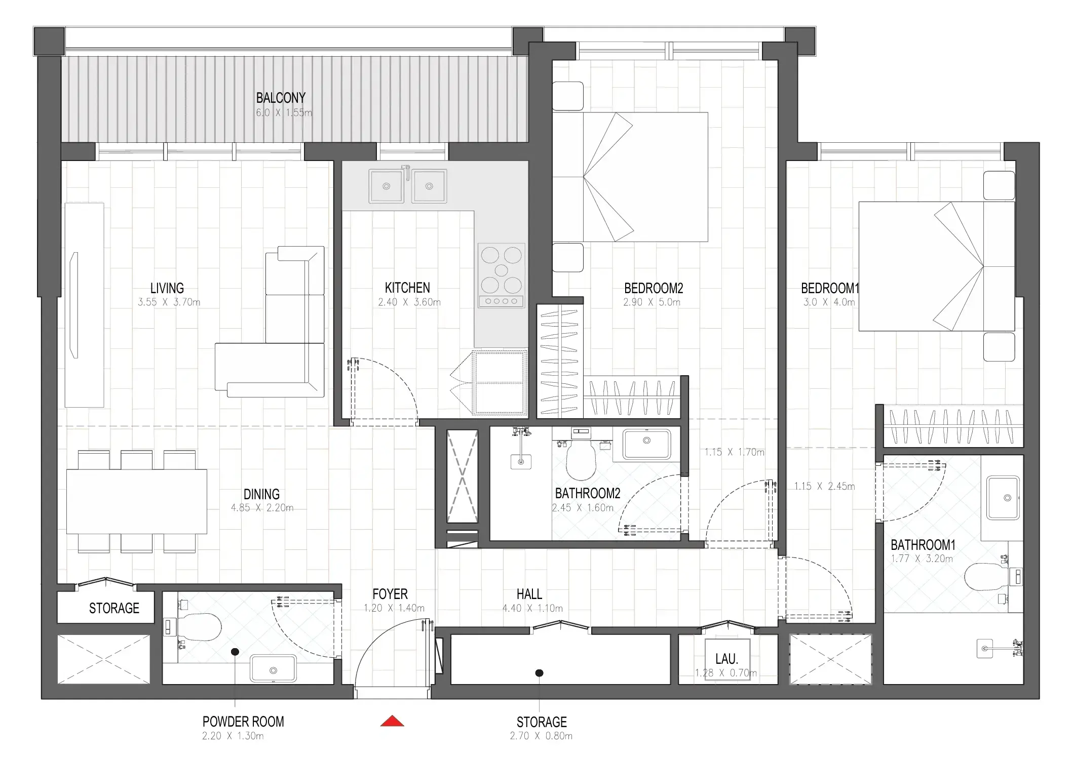 2 BR #OLFAH 4 - 2BR - 813