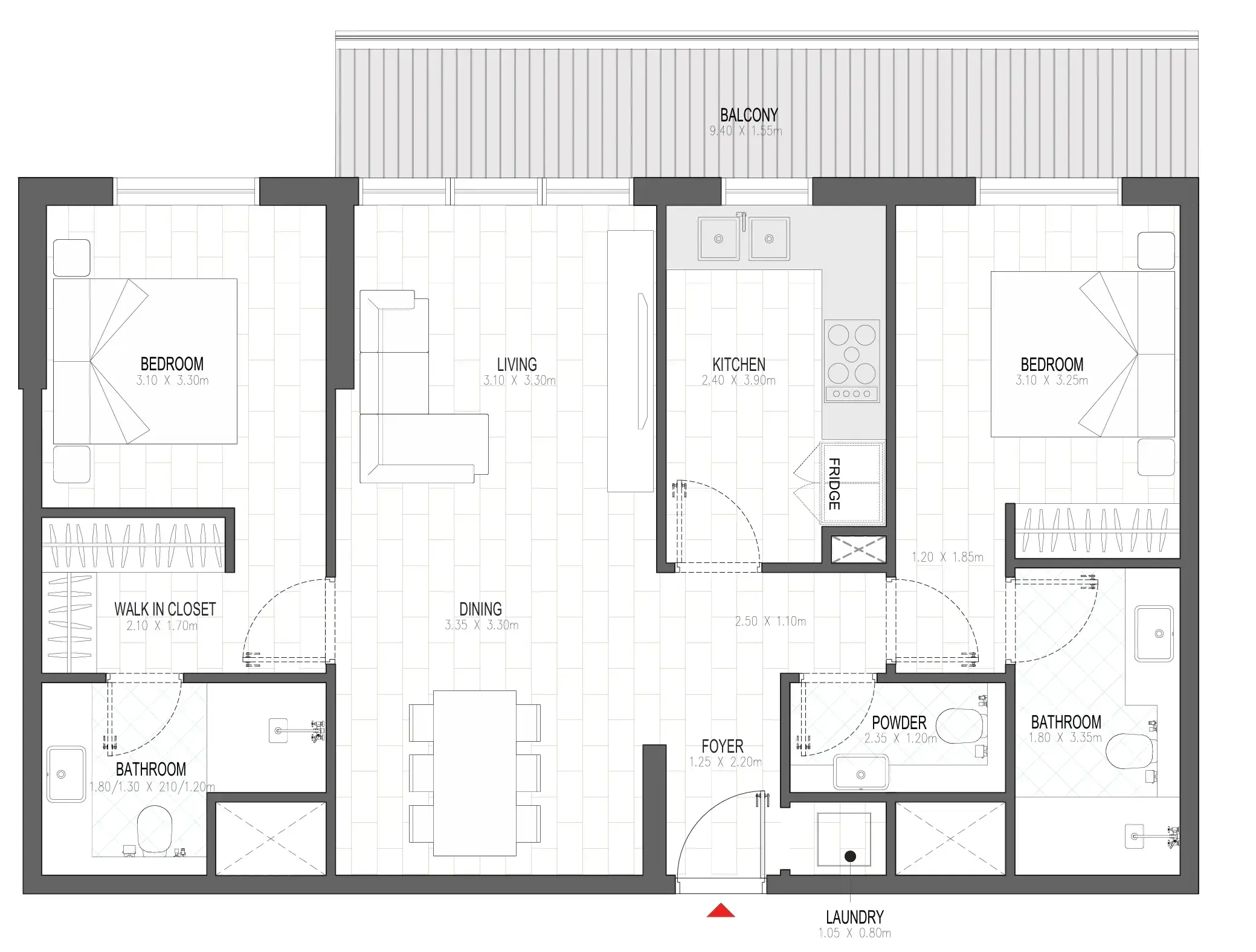 2 BR #OLFAH 3 - 2BR - 812