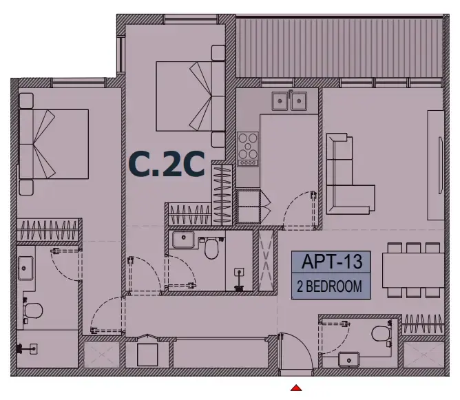 2 BR #OLFAH 3 - 2BR - 113