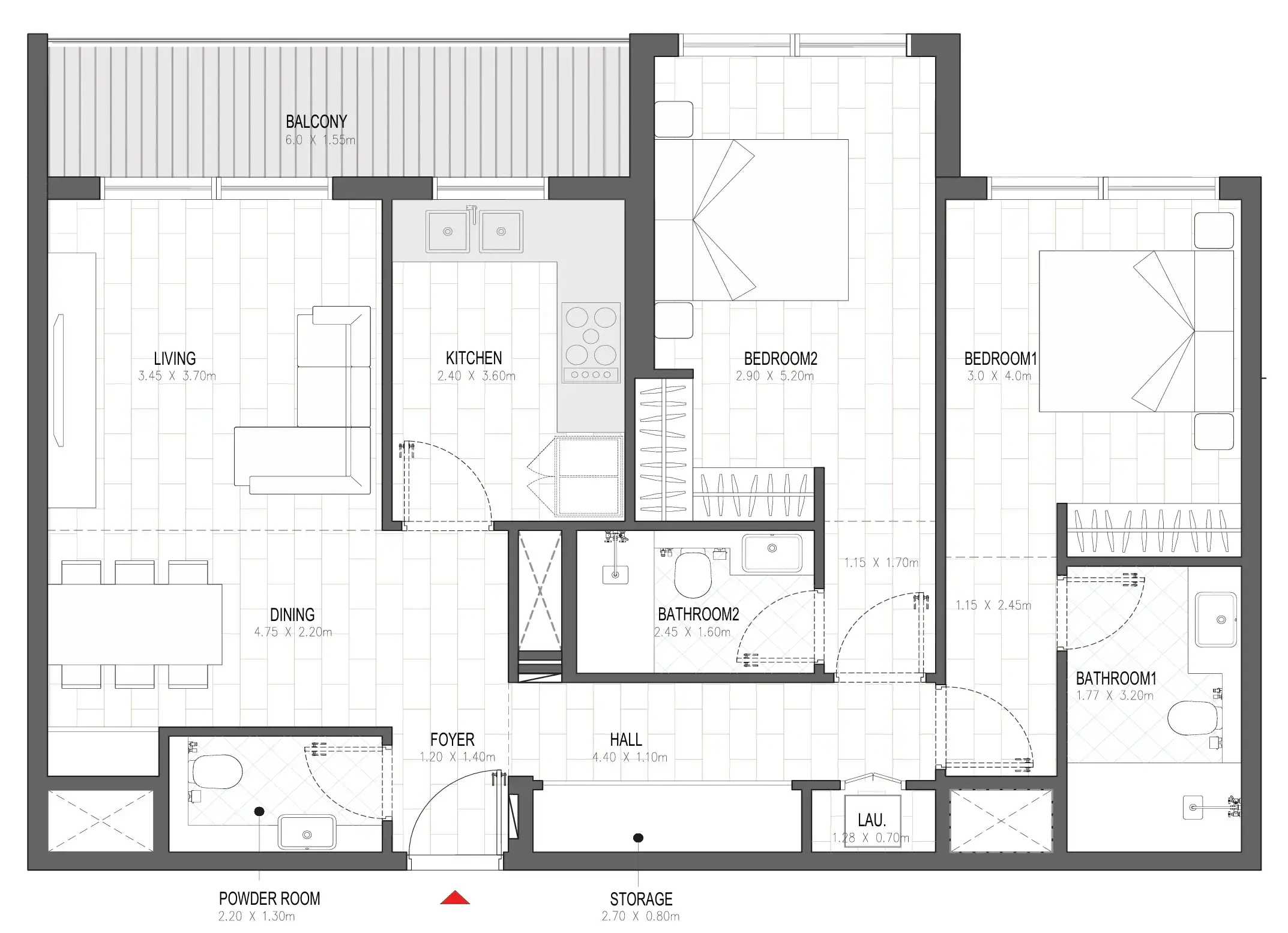 2 BR #OLFAH 4 - 2BR - 101