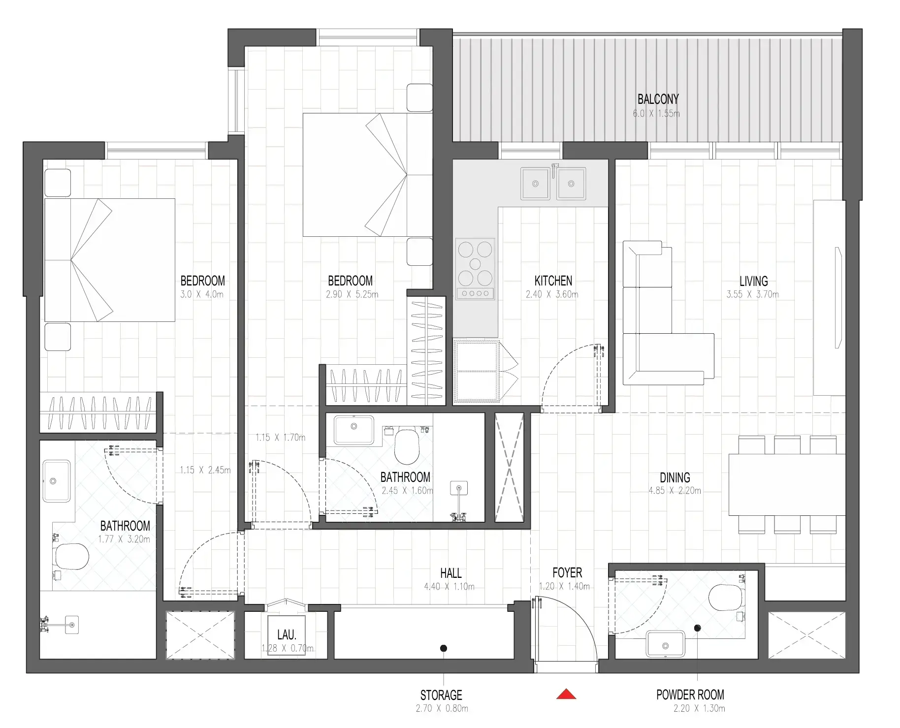 2 BR #OLFAH 3 - 2BR - 1113