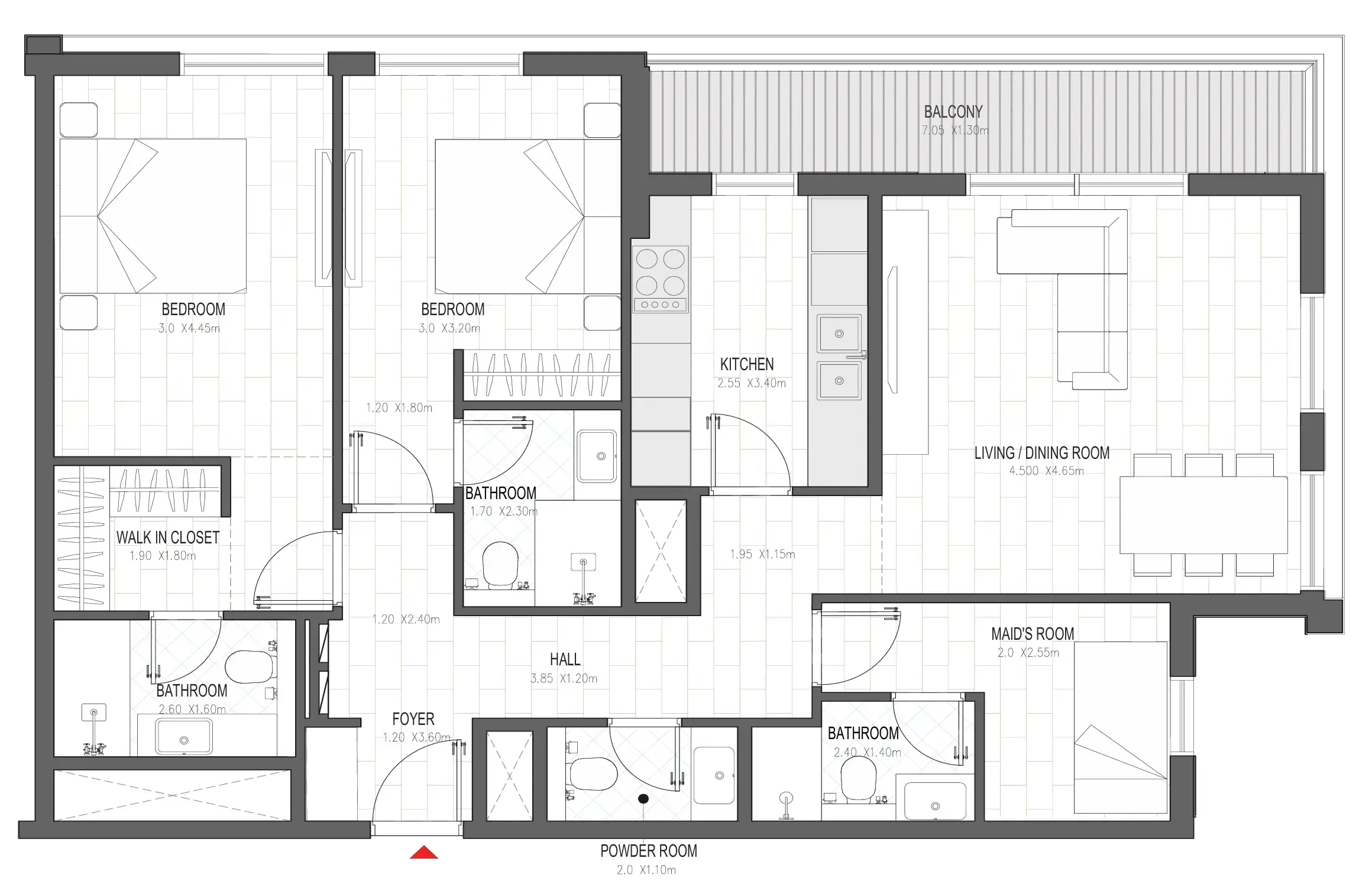 2 BR #OLFAH 4 - 2BR - 411