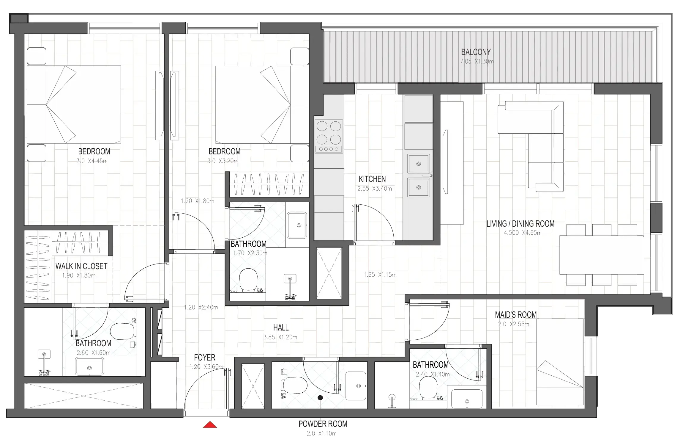 2 BR #OLFAH 4 - 2BR - 711