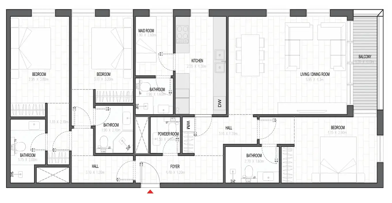 3 BR #OLFAH 1- 3BR - 707