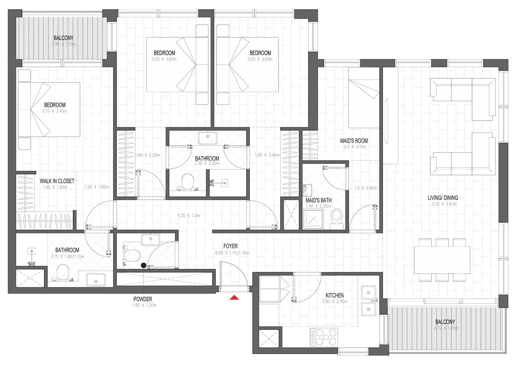 3 BR #OLFAH 2 - 3BR - 309