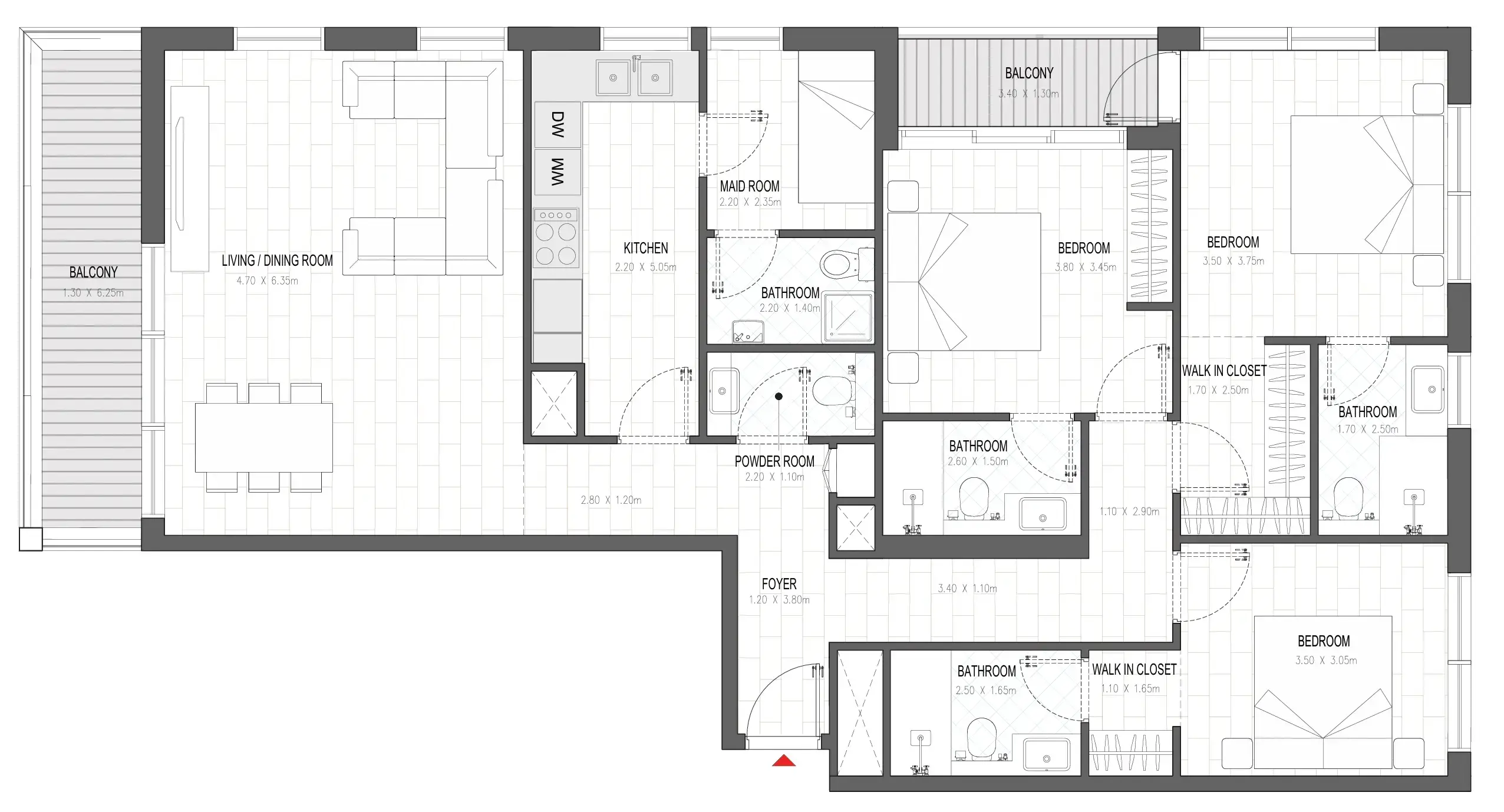 3 BR #OLFAH 3 - 3BR - 611