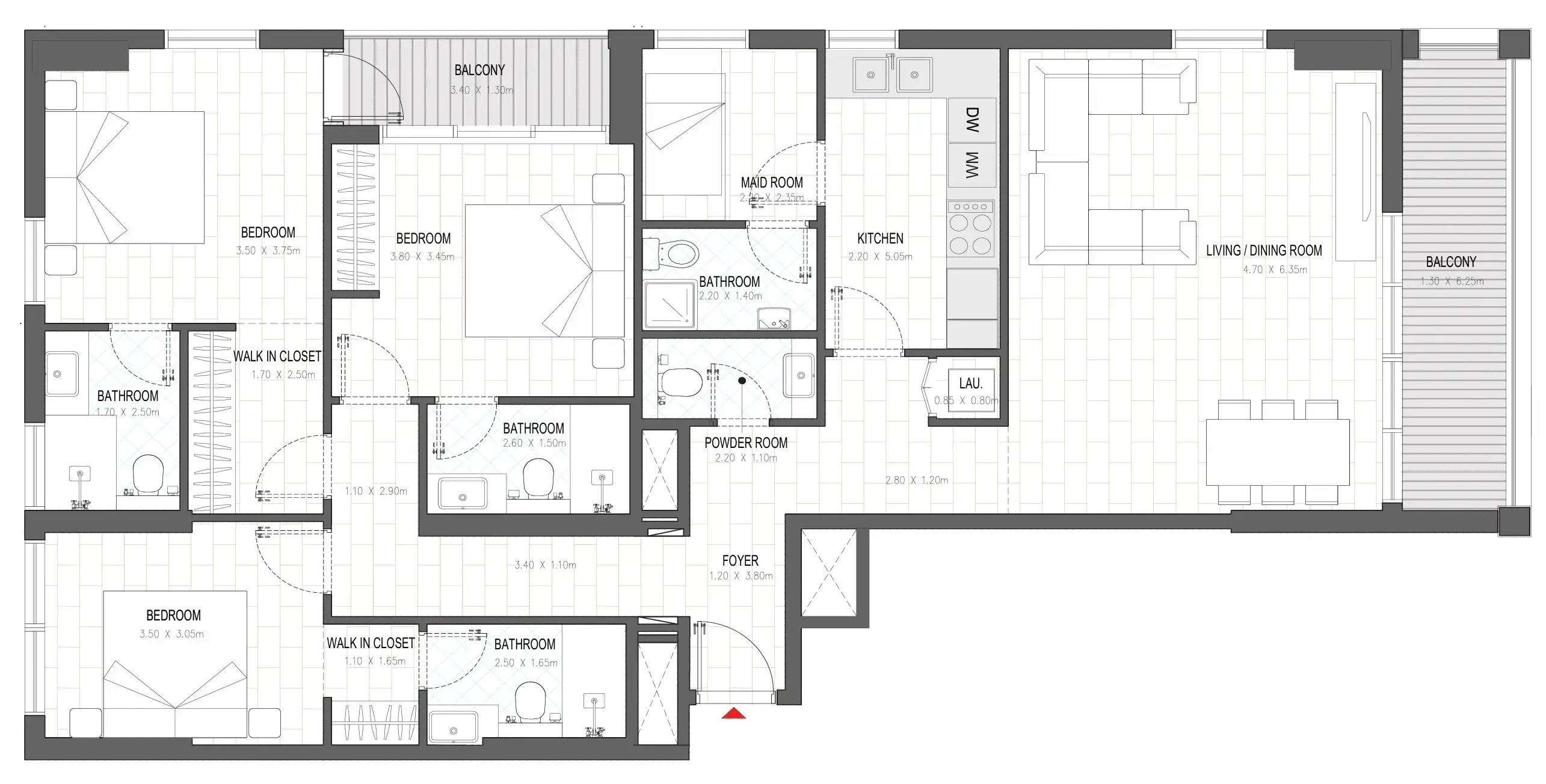 3 BR #OLFAH 4 - 3BR - 1014
