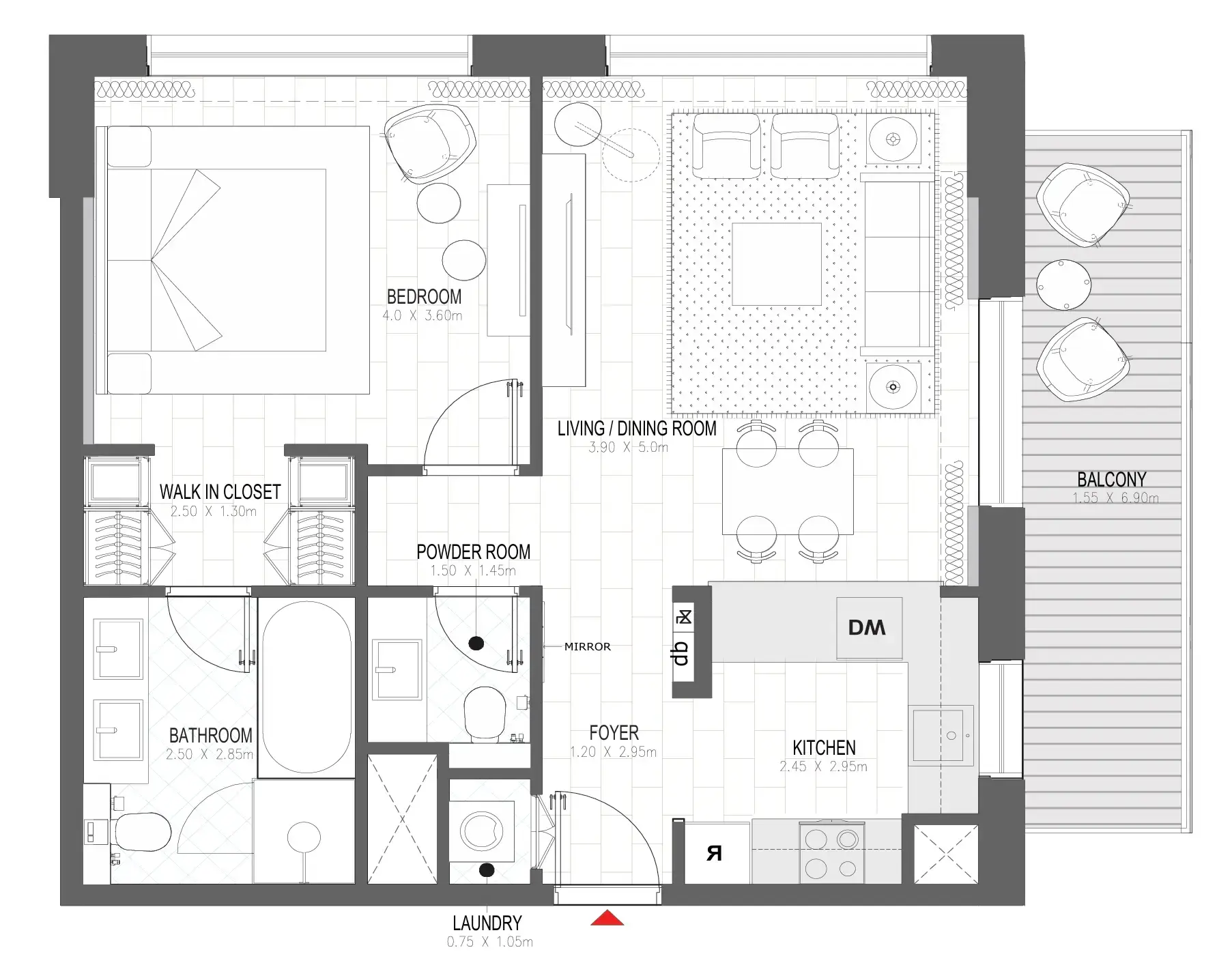 1 BR #PALACE B - 1BR -  B101