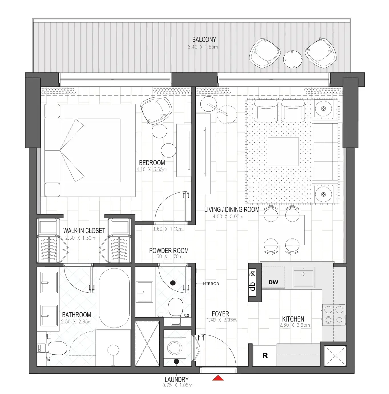 1 BR #PALACE B - 1BR -  B310