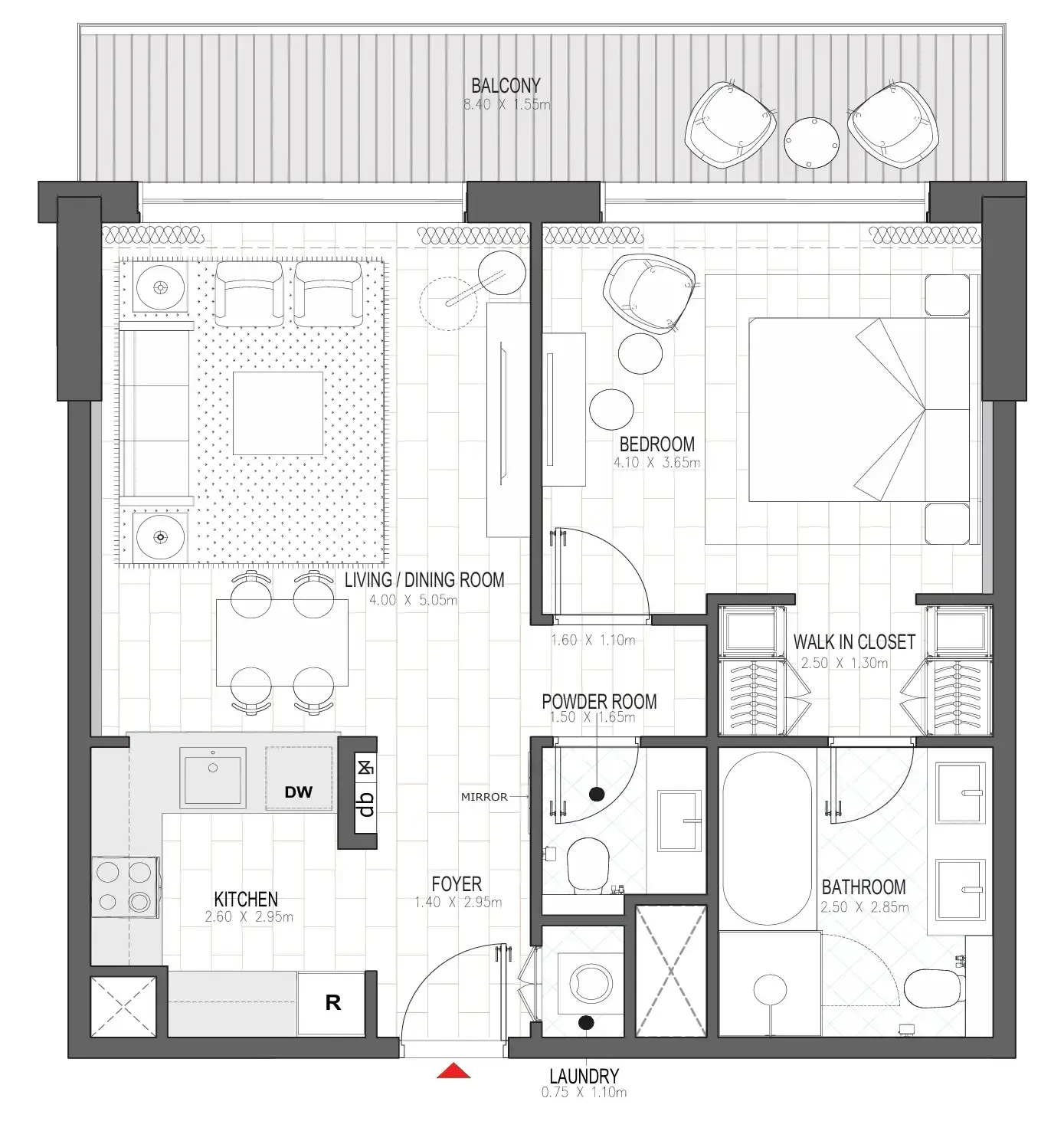 1 BR #PALACE A - 1BR -  A106