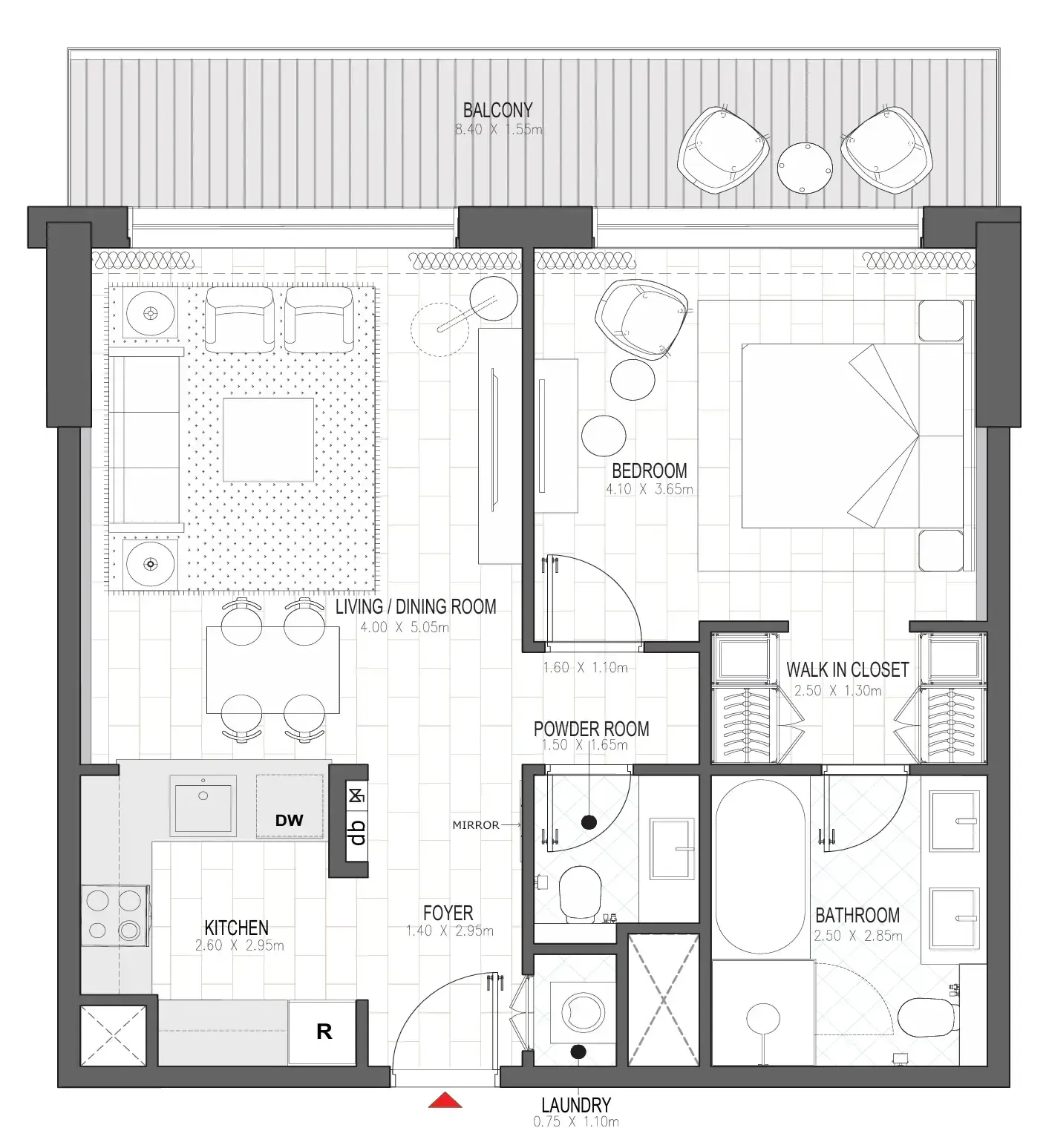 1 BR #PALACE A - 1BR -  A310