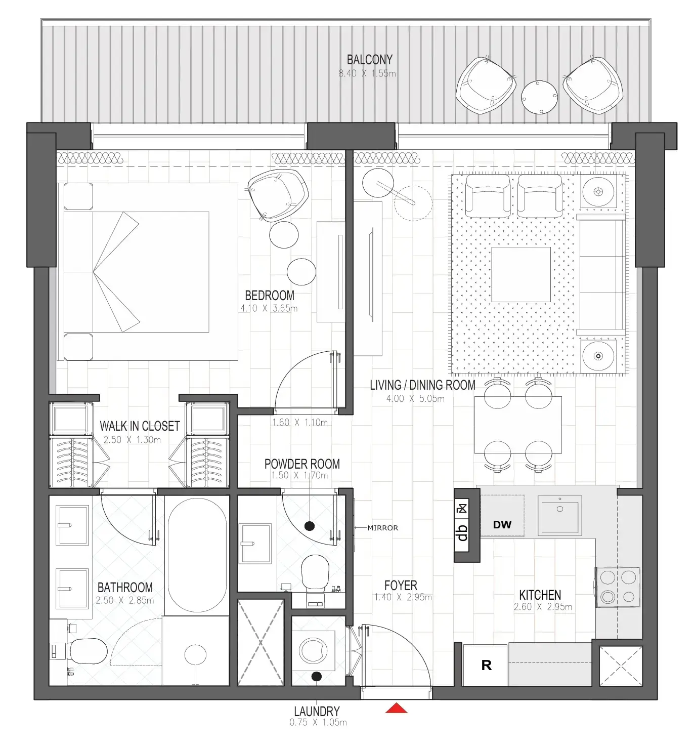 1 BR #PALACE A - 1BR -  A311