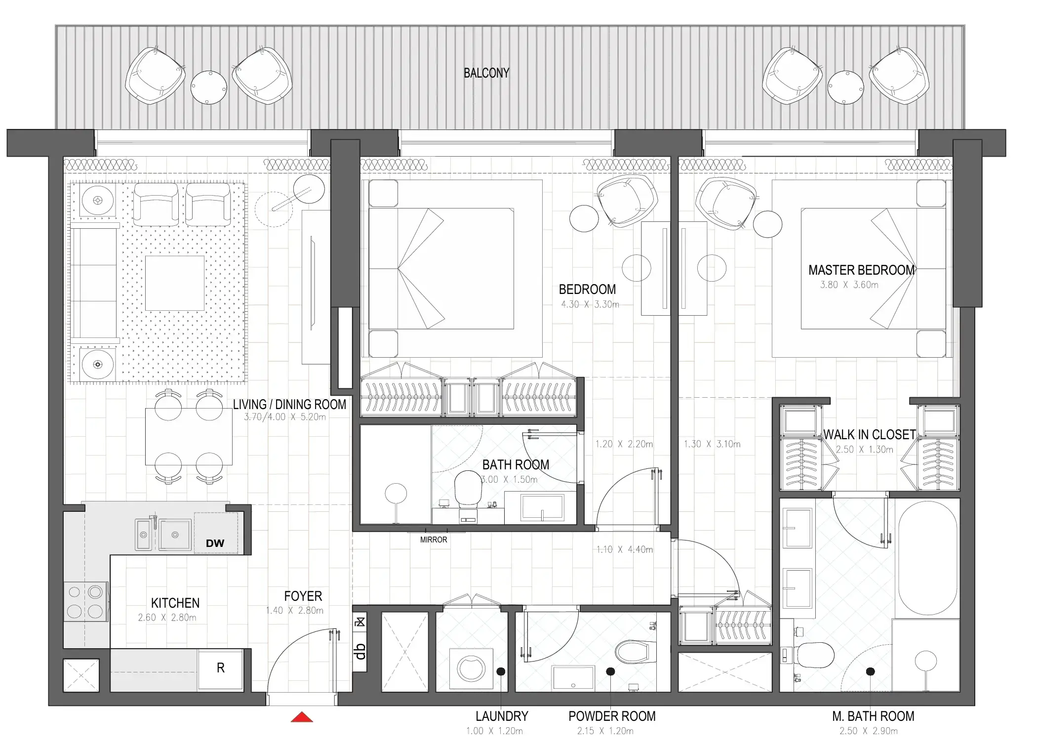 2 BR #PALACE A - 2BR -  A219