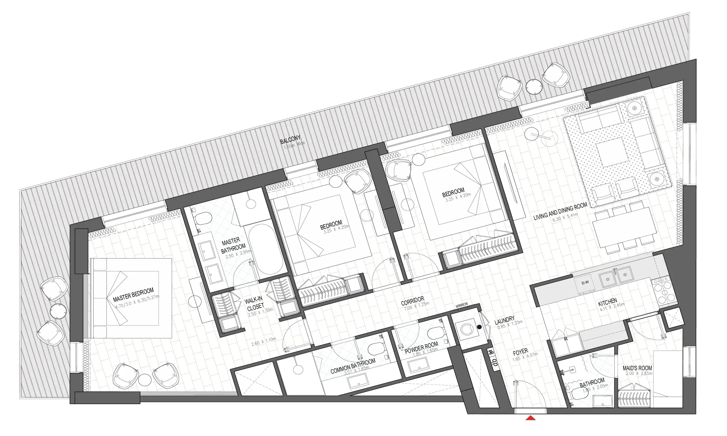 3 BR #PALACE A - 3BR -  A401