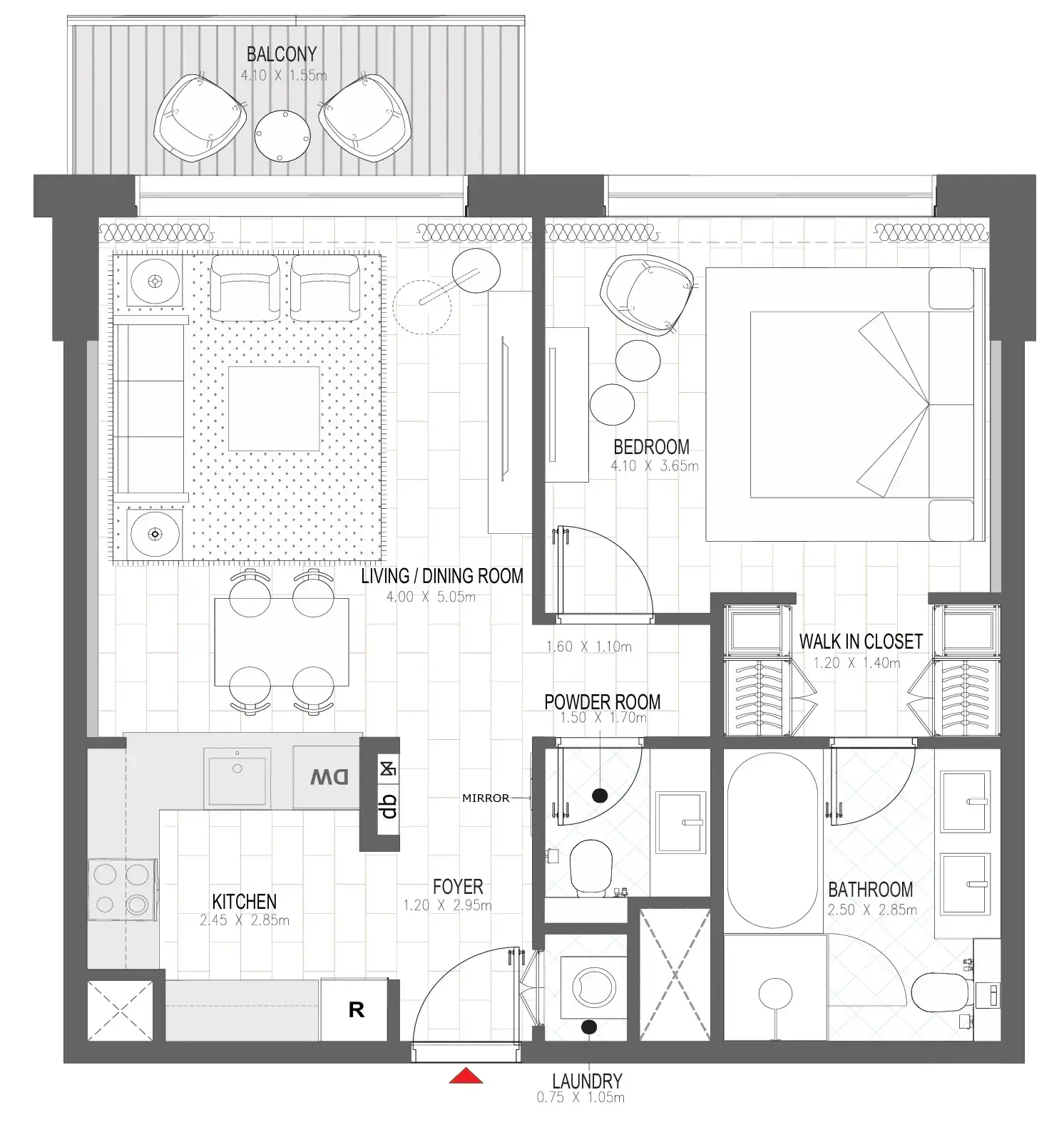 1 BR #PALACE B - 1BR -  B207