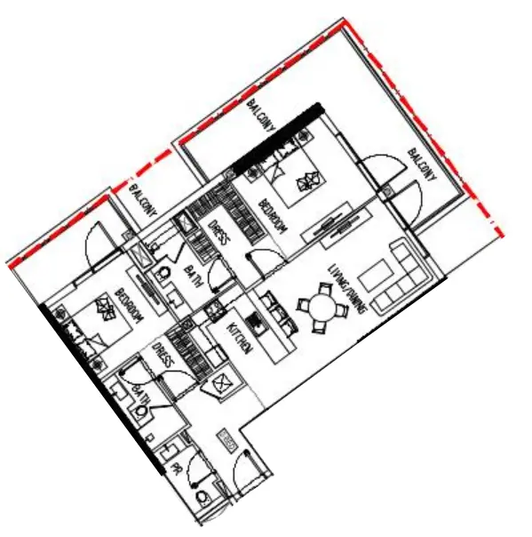 2 BR #DRVR1A/10/1005