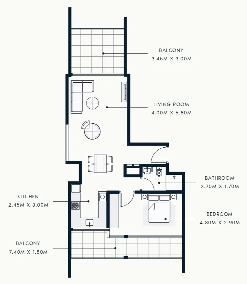 1 BR #R BEACH FRONT - B-1601