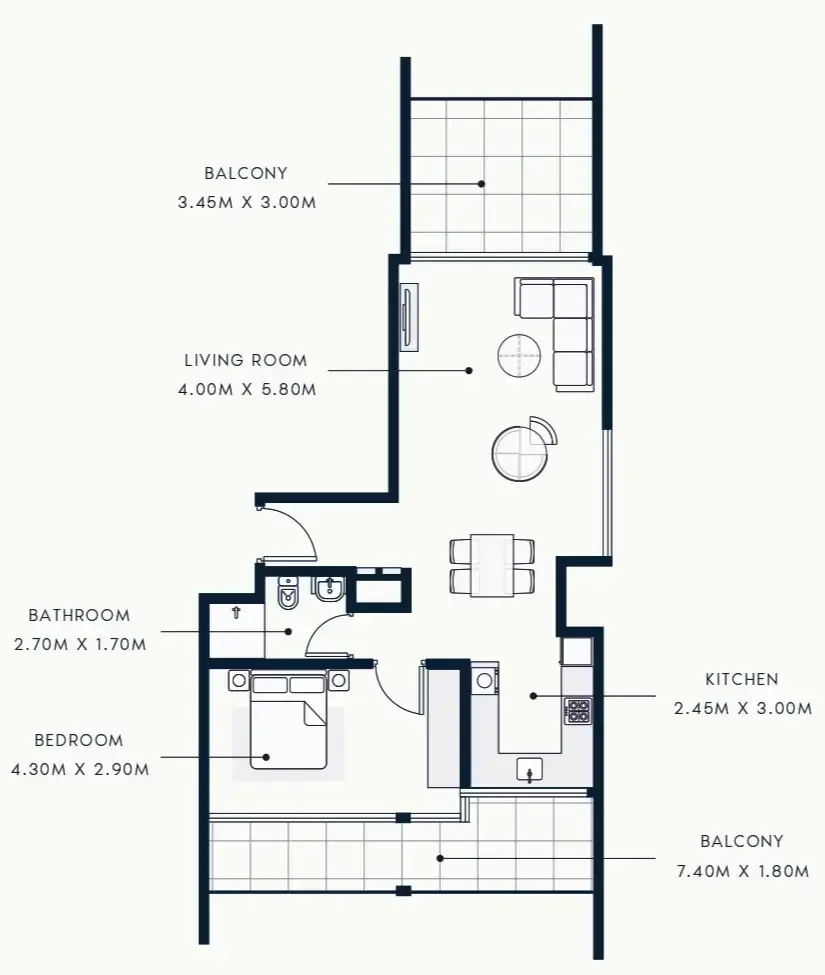 1 BR #R BEACH FRONT - B-1807