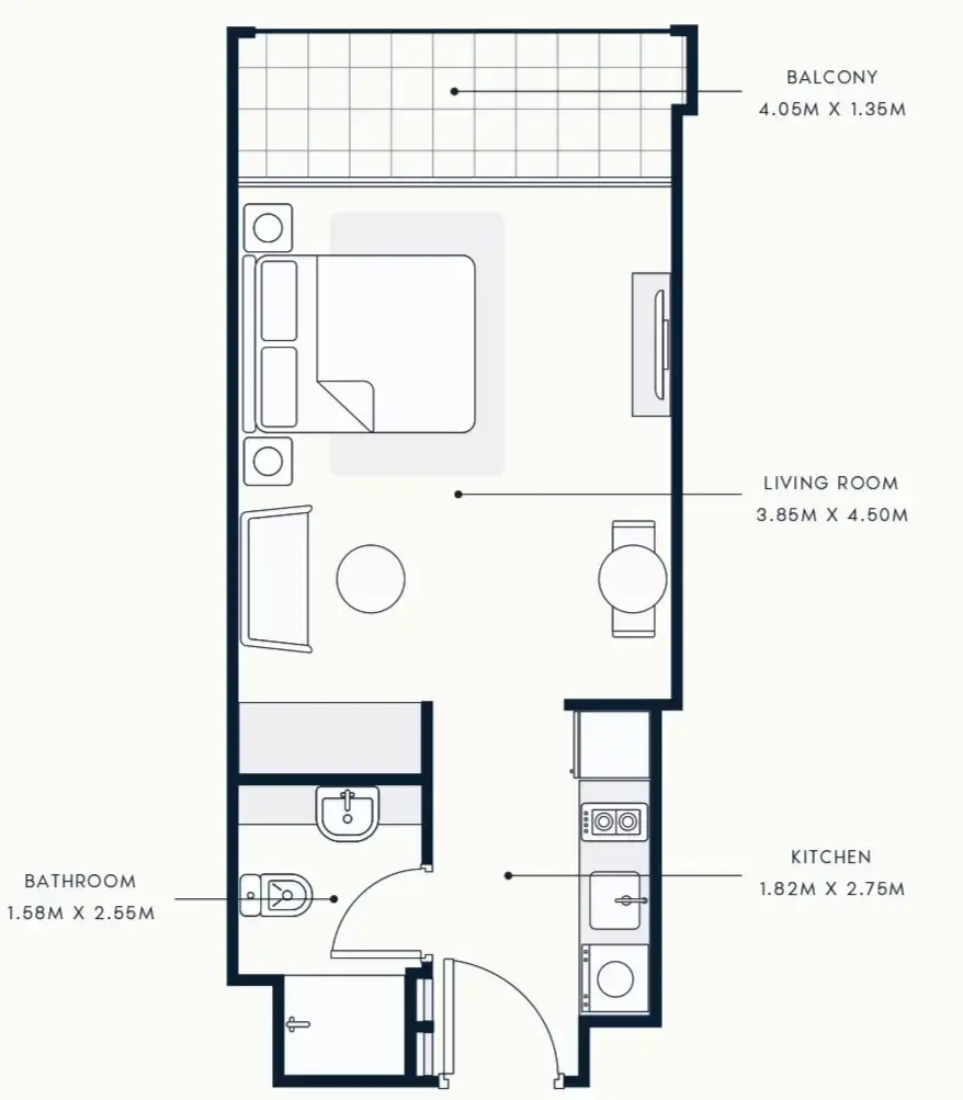 Studio #R BEACH FRONT - A-1106