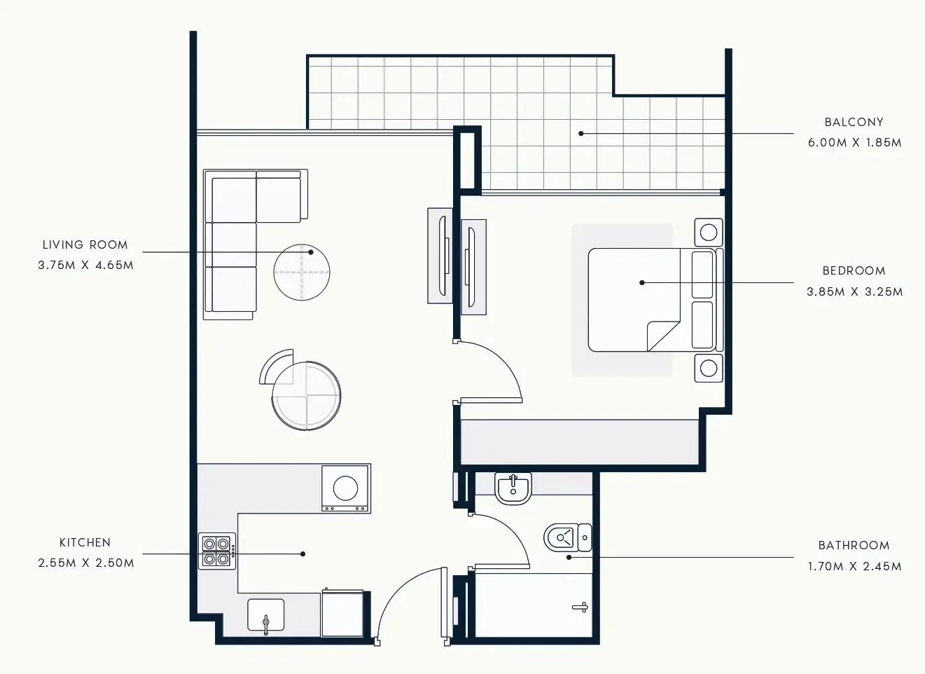 1 BR #R BEACH FRONT - C-802