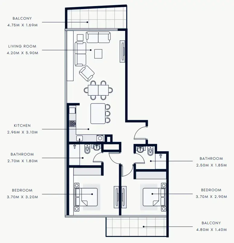 2 BR #R REVE - 1-1001