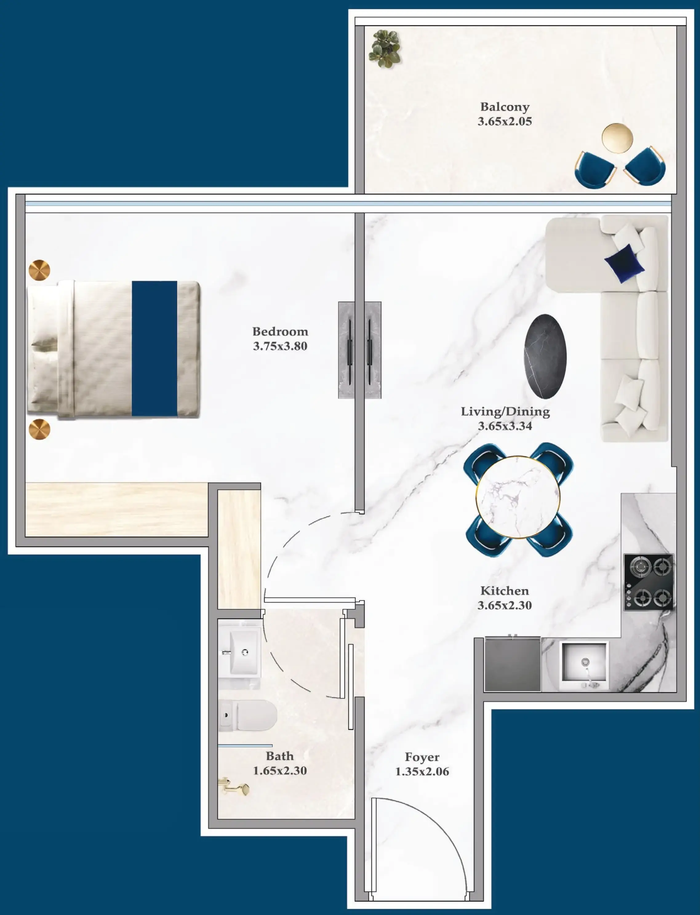 1 BR #SRNZ-A-F14-1403