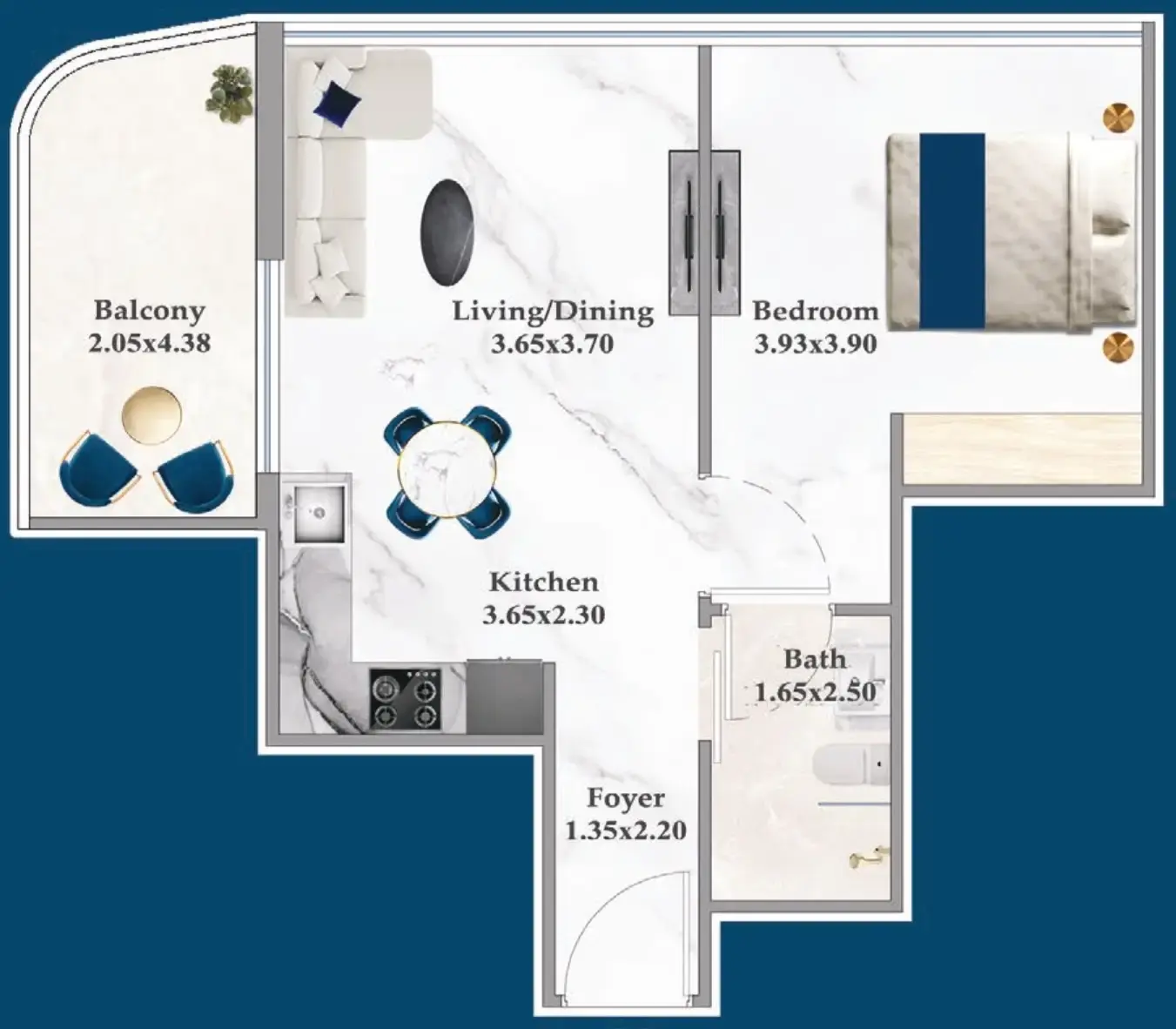 1 BR #SRNZ-B-F17-1713