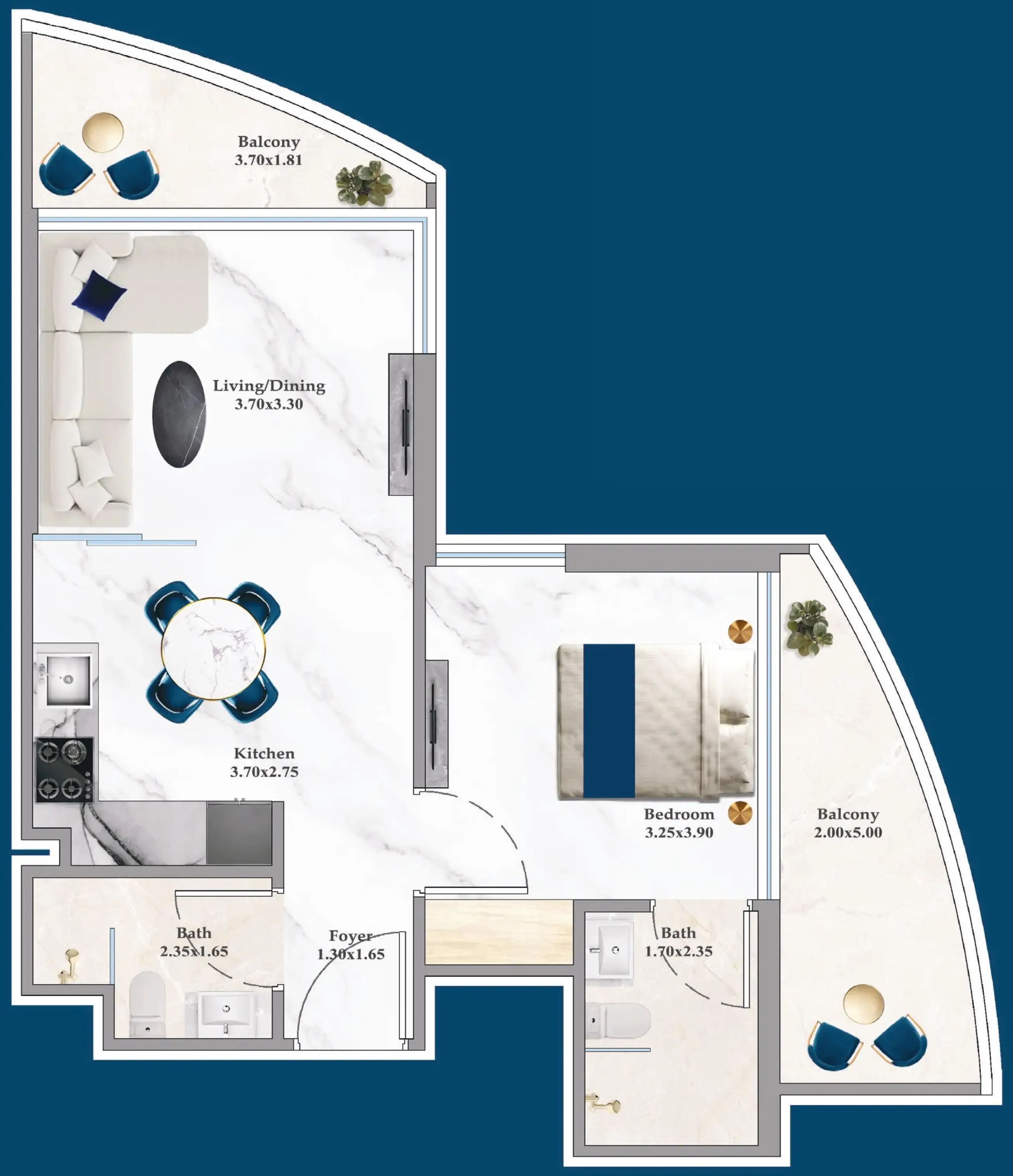 1 BR #SRNZ-A-F02-206