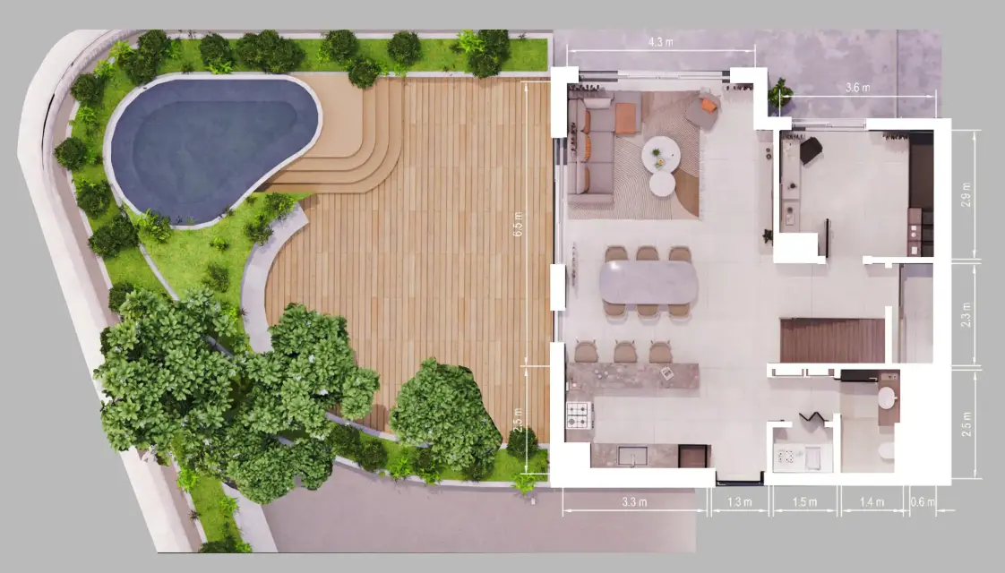 2 BR #Verdes-Teal-11-03