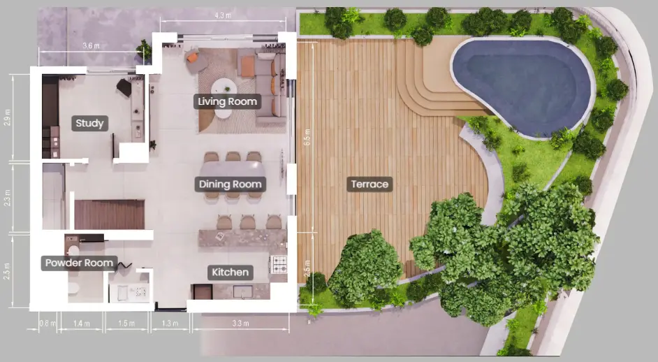 2 BR #Verdes-Pine-07-08