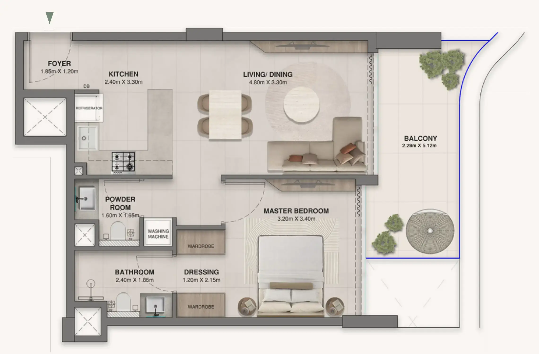 1 BR #Woodland Crest - 4 - 407