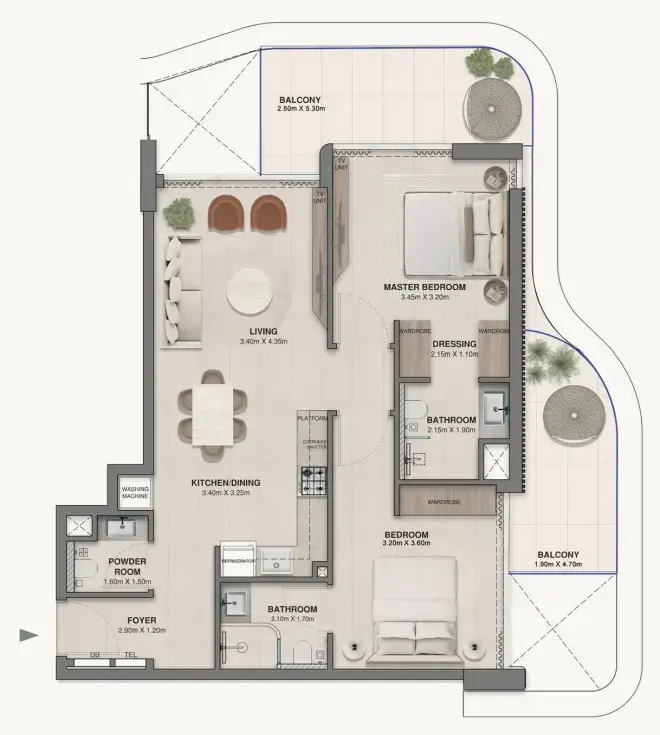 2 BR #Woodland Crest - 3 - 308