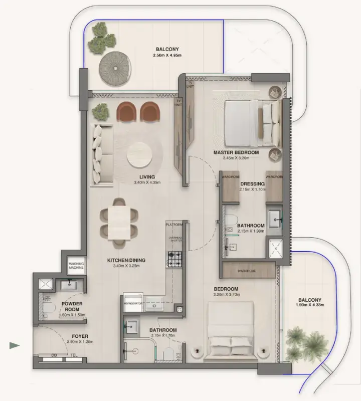 2 BR #Woodland Crest - 2 - 208
