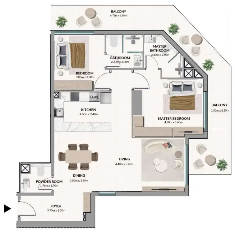2 BR #Woodland Terraces - 5 - 515